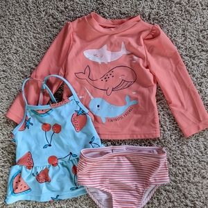 Three piece swimsuit - 12 months